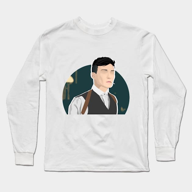 Peaky Blinders - Tommy Shelby Long Sleeve T-Shirt by spunkbadran